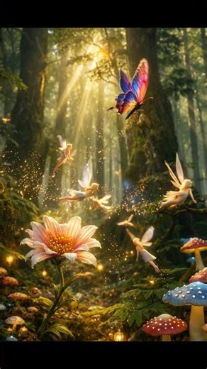 Fluttery ASMR sounds and fairies #shorts