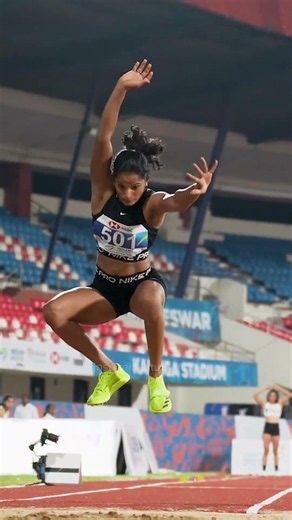 Mallala Anusha's triple jump consistency is unreal | #athletics #jumps #sports