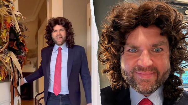 Watch: JD Vance dresses up as viral meme of himself for Halloween