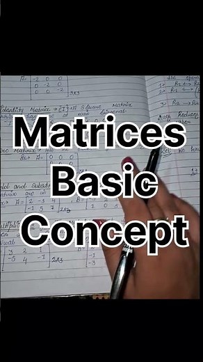 Matrices Basics 📚 #engineeringmaths #btech1styear #btech #mathematics1 #matrices #semester1