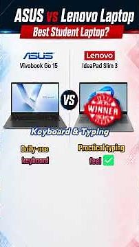Lenovo IdeaPad Slim 3 v/s ASUS Vivobook Go 15 Laptop 🤔 #shorts #short #shortvideo