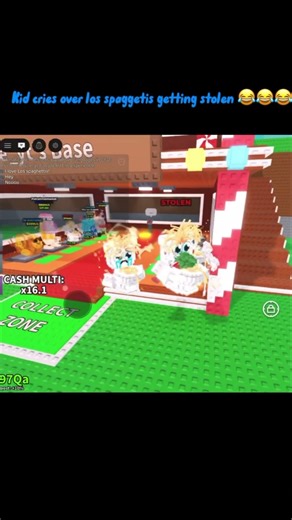 Kid cries over Los Spaggetis getting stolen #stealabrainrot