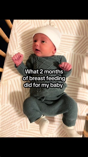 What 2 months of breastfeeding did for my baby! And in the first video he was already 2 weeks old. He was much thinner at birth!! Also crazy how much changes in such a little bit of time #breastfeeding #chunkybabyoftiktok #cutebabycheck #cute