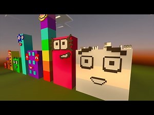 Meet Numberblocks 9 Compilation in Minecraft NUMBERBLOCKS