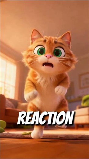 This Cat Saw a Ghost 😂🐱 #catshorts