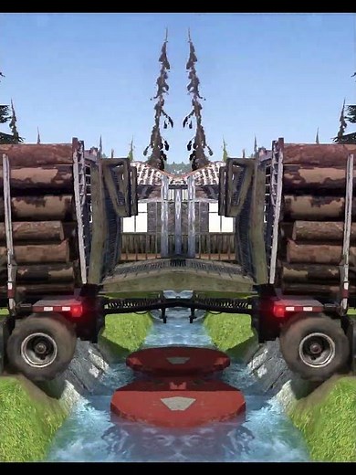 Spintires MudRunner - SHACMAN DELONG X5000 rescuing a stuck truck #650 #spintires #beamngdrive
