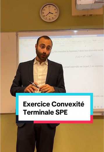 Correction d'exercice de convexité en terminale