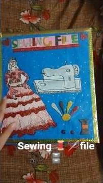 # Easy new sewing file cover 📔, # How to make tailoring 🪡, # Stitching project files....
