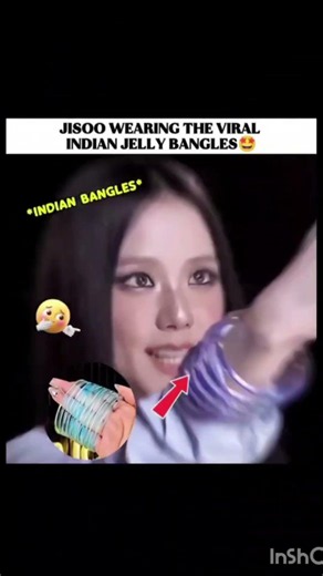 jisoo wearing indian jelly bangles#kpop#blackpink#jisoo#blackpink