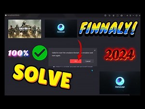 Failed to start the emulator. Failed to start the engine error code 1 2024 call of duty.