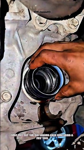How to Replace Car Drive Shaft Seal#shorts #satisfying #mechanic #repairing #technical