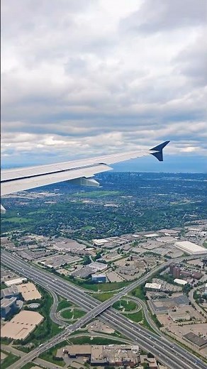 Toronto from Above Hits Different – Incredible Plane POV Footage #TorontoAerial #PlaneView #shorts