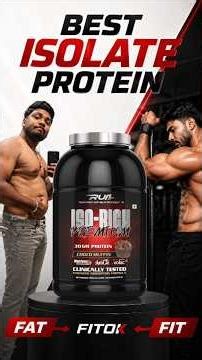 Ripped up nutrition ISO-RICH premium whey protein Review #shorts