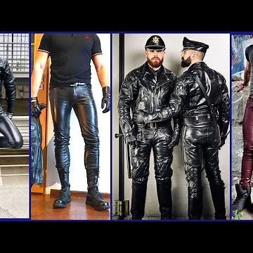 latest men's latex leather biker dresses/pants designs #fashion #latest #ideas #new #mensfashion