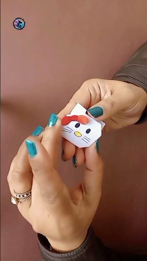 Origami Hello Kitty | How to Fold Paper | Hello Kitty | Origami Art | Haz a Hello Kitty da Papel Diy