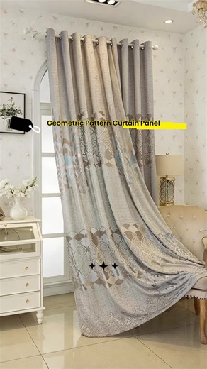 Geometric Pattern Curtain, 1 Panel Modern Simple Window Curtain, Home Decoration for Living Room, Balcony, Bedroom, Restaurant #livingroomdecor #bedsheets #coachcrystaljacquard #homegoodsobsessed #sweethomedecor #zgalleriedecor #modernhomedecor #textiles #grandmacorehomedecor #couchcovers