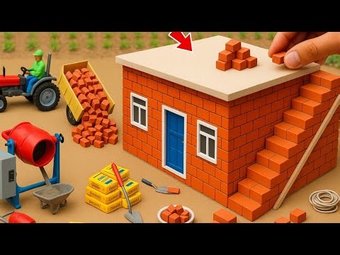 mini concrete brick house build science project | School science project