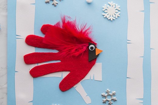 Handprint Cardinal