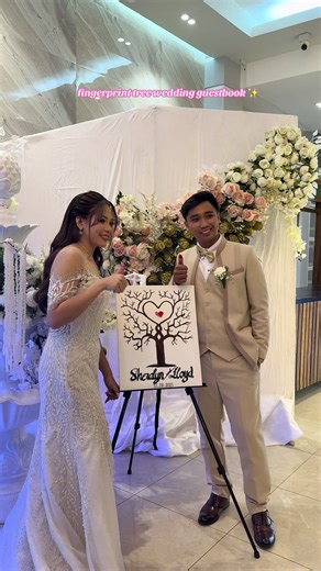 Fingerprint Tree Wedding Guestbook Ideas