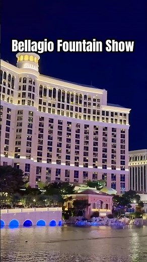 Bellagio Fountain Show 🌊 | Must-See Vegas Attraction Night Walk at Bellagio 💎 | #shorts #reels