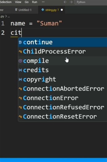 string #python