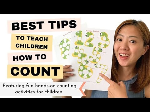 Tips and fun counting activities for preschoolers and toddlers learning how to count!
