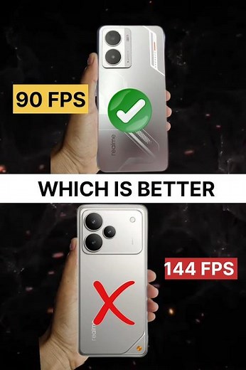 Realme P3 5G vs Realme P4 5g | 90 FPS Vs 144 FPS | #comparison