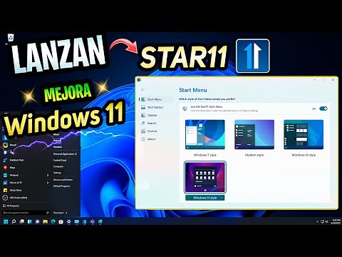 LANZAN⚡ STAR 11 para Windows 11 OFICIAL / MEJORA la BARRA de TAREAS al CLIC!