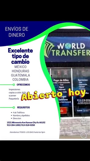 World Transfer 🌎💸 (@wtransferkc)’s videos with sonido original - World Transfer 🌎💸