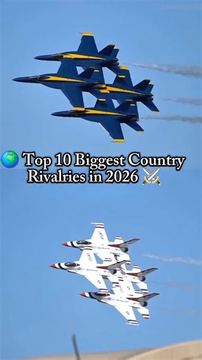 Top 10 Biggest Country Rivalries in the World 🌍⚔️ #shorts #fyp #top #trending