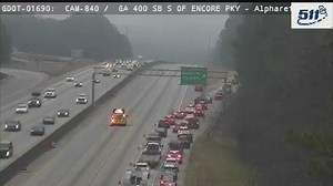 Georgia 400 south at Mansell exit reopens after serious injury crash