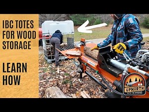 IBC Totes Make Great Firewood Storage - Here's How!