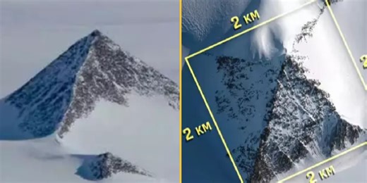 'Pyramid' discovered sitting beneath ice in Antarctica