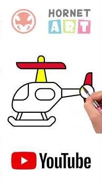 🚁 How to Draw Helicopter (Helicopter Drawing)