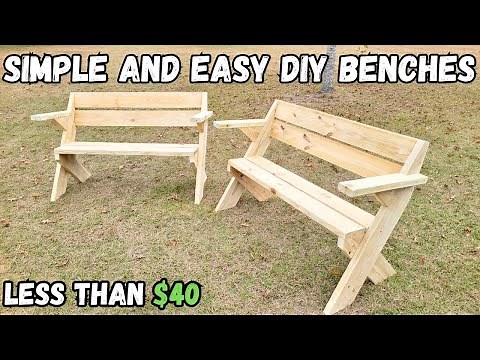 Simple Wooden Bench Build!