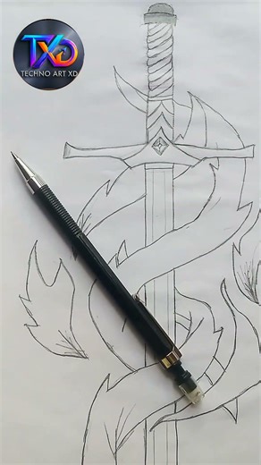 I drow a picture of sword. Just show and SUBSCRIBE my channel.