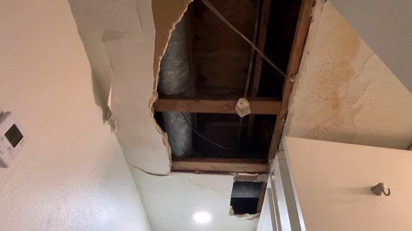 Ceiling collapse leaves OKC metro woman frustrated and seeking help