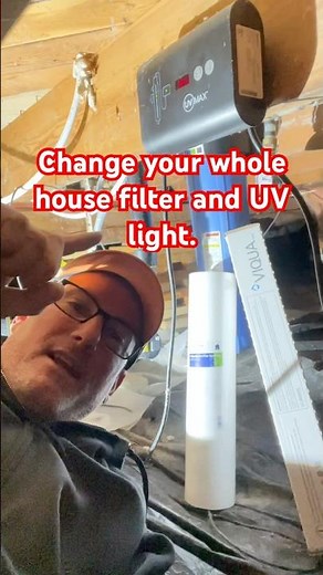 House Filter and UV light change. #diy #how #howto #lerning #filter #waterfilter #uv