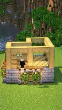 Minecraft Starter House 🏡 #minecraft #minecraftbuilding #minecrafttutorial