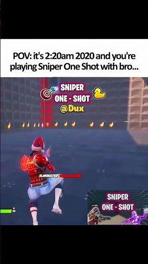 I miss Sniper One Shot with bro... OG Fortnite Map Dux 1866--0150-4149
