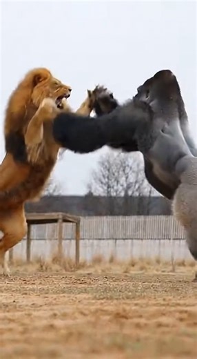 CLASH OF THE TITANS 🔥🔥🔥🦁 The Scene: A Legendary ShowdownToday at the zoo might go down as one of the WILDEST real life showdowns anyone has ever witnessed. A massive crowd gathered when a strongman built like a tank, chest pumped, arms swole walked right up to the gorilla exhibit and FLEXED with everything he had.What happened next? The entire crowd LOST THEIR MINDS.🦍 The Reaction: Gorilla Flexes Back!The giant silverback locked eyes with him… stood tall… rolled his shoulders… and FLEXED RI