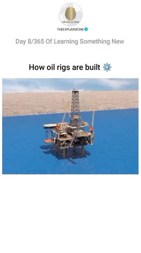 How Everything Works | Oil rigs are engineering giants built step-by-step — first the site is chosen and the rig is designed, then massive components are built... | Instagram