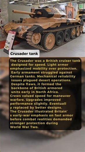 British Crusader Tank