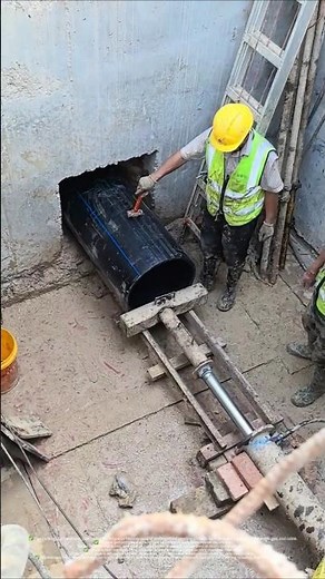 Underground crossing black technology! The whole process of PE pipe jacking construction