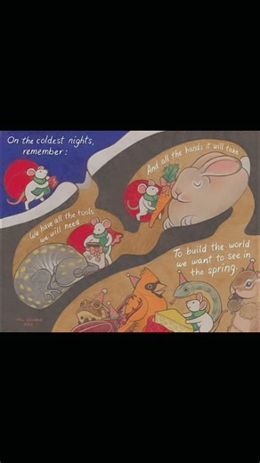 ❄️ Warm wishes from PPL! ✨ Original artwork by @mgillman | Portland Public Library | Facebook