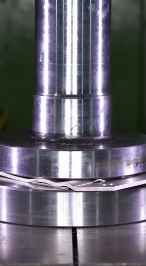 Crushing a Steel Door Hinge in Slow Motion