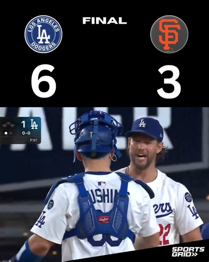 8.8K views · 480 reactions | LA Dodgers get the win over the SF Giants in Clayton Kershaw's final regular-season start at Dodger Stadium!!! #MLB #ladodgers #LetsGoDodgers | SportsGrid | Facebook