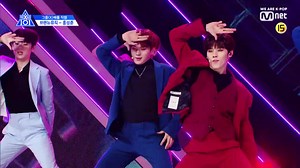 【PRODUCE X 101】第一次小组PK竞赛【超清直拍】对比热门【KPOP歌曲】