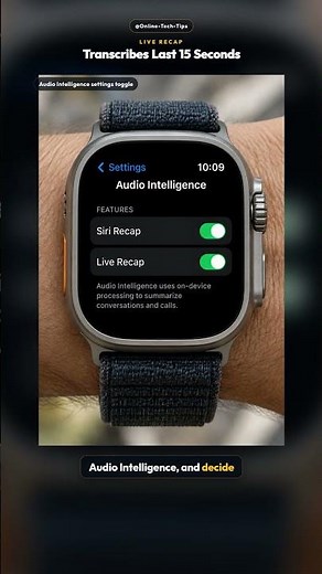 Apple Watch Series 12: Siri Recap Listens to Your Talks