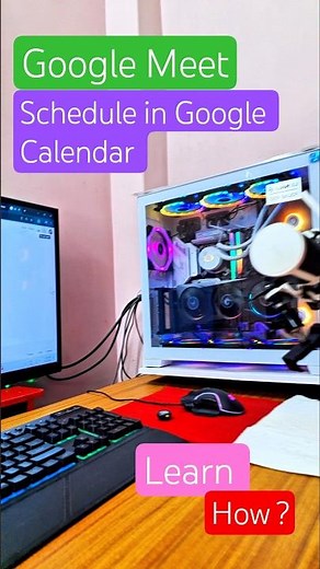 Google Meet Schedule in Google Calender | #windows #computereducation #googlemeettutorial